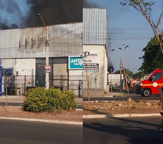 Incêndio atinge galpão de distribuidoras na zona Sul de Teresina