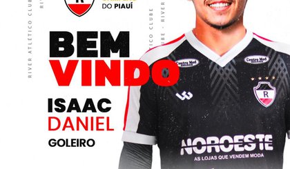Isaac Daniel, goleiro do River-PI (Foto: River AC) Isaac Daniel, goleiro do River-PI (Foto: River AC)