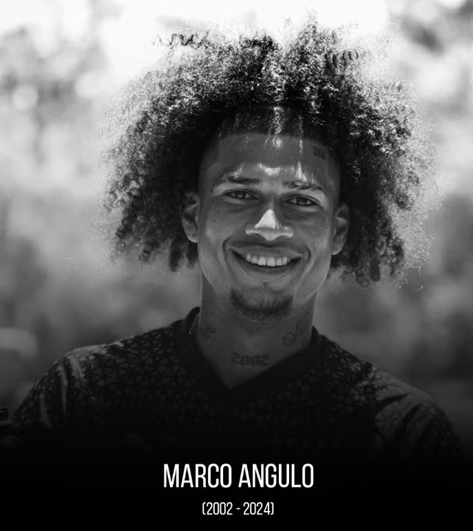 Marco Angulo faleceu aos 22 anos, após ficar 35 dias em coma.