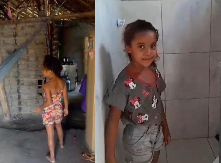 Menina de 7 anos ganha casa após vídeo pedindo 'mistura' comover internautas no Piauí.