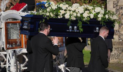 One Direction se despede de Liam Payne em emocionante funeral na Inglaterra (Foto: JUSTIN TALLIS/AFP via Getty Images)