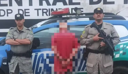 PM prendeu suspeito depois que tia de vítima denunciou o crime. (Foto: Divulgação/Polícia Militar) PM prendeu suspeito depois que tia de vítima denunciou o crime. (Foto: Divulgação/Polícia Militar)