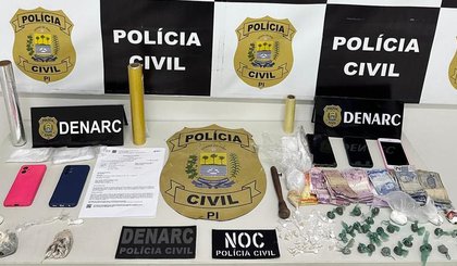 Polícia prende suspeito de comandar distribuição de drogas (Foto: Polícia Civil) Polícia prende suspeito de comandar distribuição de drogas (Foto: Polícia Civil)
