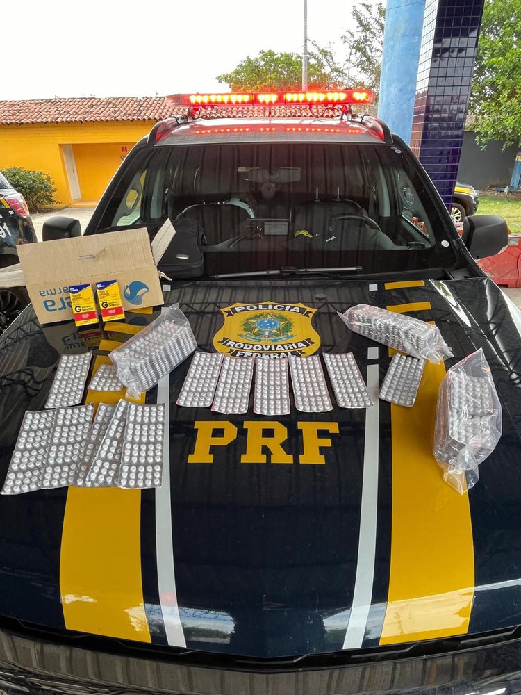 PRF apreende 3 mil comprimidos de remédios