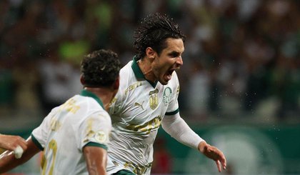 Raphael Veiga comemora gol contra o Bahia em Salvador (Foto: Cesar Greco / Palmeiras) Raphael Veiga comemora gol contra o Bahia em Salvador (Foto: Cesar Greco / Palmeiras)