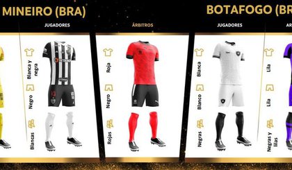 Uniformes final da Libertadores (Foto: Reprodução) Uniformes final da Libertadores (Foto: Reprodução)