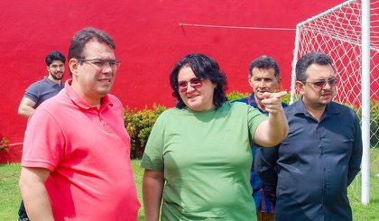 Vistoria da FFP à Arena Ytacoatiara, em Piripiri (Foto: Sávio Ryan) Vistoria da FFP à Arena Ytacoatiara, em Piripiri (Foto: Sávio Ryan)