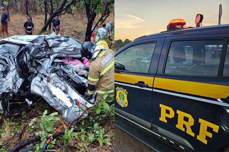 Bebê de 2 anos e mulher morrem em colisão entre carro e caminhão na BR-222