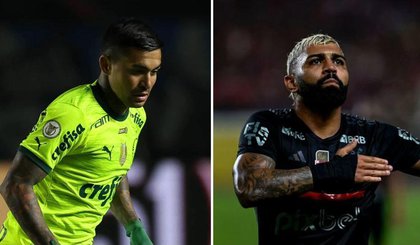 Dudu e Gabigol devem defender o Cruzeiro na próxima temporada. (Foto: Cesar Greco/Palmeiras e Marcelo Cortes/Flamengo)