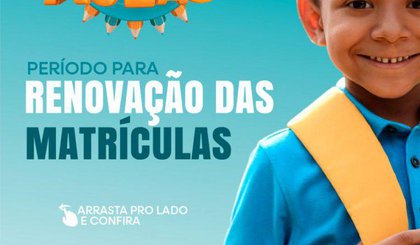Educação de Floriano divulga edital de matrículas para o ano letivo de 2025 (Foto: Divulgação / Prefeitura Municipal de Floriano)