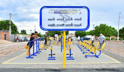Floriano ganha nova Academia de Saúde no Bairro Tiberão (Foto: Divulgação / Prefeitura Municipal de Floriano)