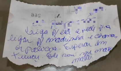 Frentista acionou a polícia após receber bilhete com pedido de socorro. (Foto: Divulgação/PRF)