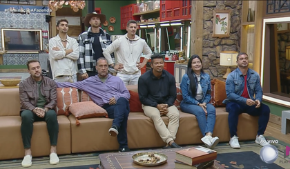 Gui, Yuri, Sacha, Albert, Juninho, Gilsão, Vanessa e Sidney formam o TOP 8 (Foto: Reprodução | Playplus) Gui, Yuri, Sacha, Albert, Juninho, Gilsão, Vanessa e Sidney formam o TOP 8 (Foto: Reprodução | Playplus)