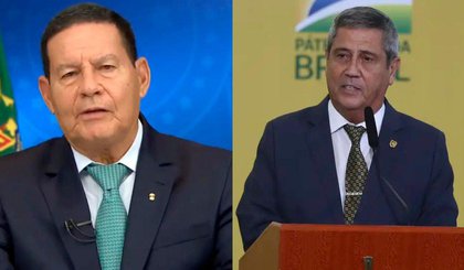 Hamilton Mourão (à esq.) e general Braga Netto (à dir.). (Foto: Agência Brasil) Hamilton Mourão (à esq.) e general Braga Netto (à dir.). (Foto: Agência Brasil)
