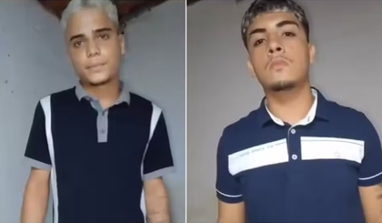 Iago Evangelista Barros e João Emanuel Duarte, ambos de 19 anos, foram mortos a tiros em uma via pública em Fortaleza. (Foto: Reprodução/G1) Iago Evangelista Barros e João Emanuel Duarte, ambos de 19 anos, foram mortos a tiros em uma via pública em Fortaleza. (Foto: Reprodução/G1)