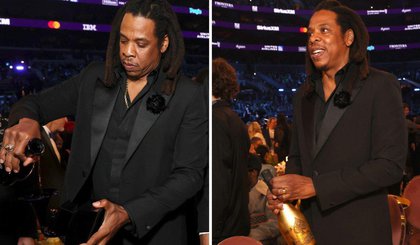 Jay-Z na 66a edição do Grammy Awards em Los Angeles. (Foto: Kevin Mazur/Getty Images)