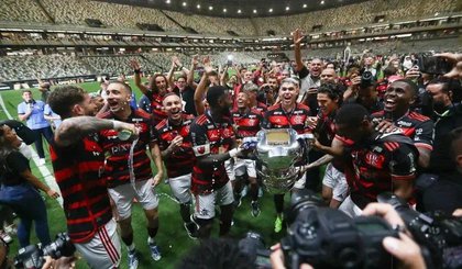 Jogadores do Flamengo comemoram título da Copa do Brasil (Foto: Gilvan de Souza/Flamengo) Jogadores do Flamengo comemoram título da Copa do Brasil (Foto: Gilvan de Souza/Flamengo)