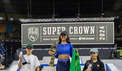 Maranhense é a 1ª atleta na história a levar três troféus seguidos (Foto: Reprodução Instagram / SLS) Maranhense é a 1ª atleta na história a levar três troféus seguidos (Foto: Reprodução Instagram / SLS)