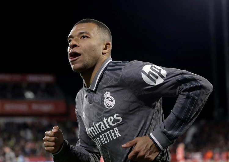 Mbappé Girona x Real Madrid gol