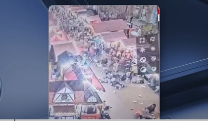 Motorista atropela multidão em feira de Natal na Alemanha. (Foto: Reprodução / Youtube)