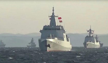 Navios chineses realizam exercícios militares próximos a Taiwan, em maio de 2022. (Foto: Reuters) Navios chineses realizam exercícios militares próximos a Taiwan, em maio de 2022. (Foto: Reuters)