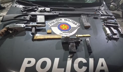 Polícia Militar descobre fábrica clandestina de armas, na cidade de Taubaté. (Foto: Divulgação/Polícia Civil) Polícia Militar descobre fábrica clandestina de armas, na cidade de Taubaté. (Foto: Divulgação/Polícia Civil)