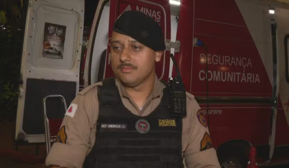 Sargento Welison Andrade foi o responsável por salvar a bebê, que tem apenas cinco dias. (Foto: Reprodução/TV Globo) Sargento Welison Andrade foi o responsável por salvar a bebê, que tem apenas cinco dias. (Foto: Reprodução/TV Globo)