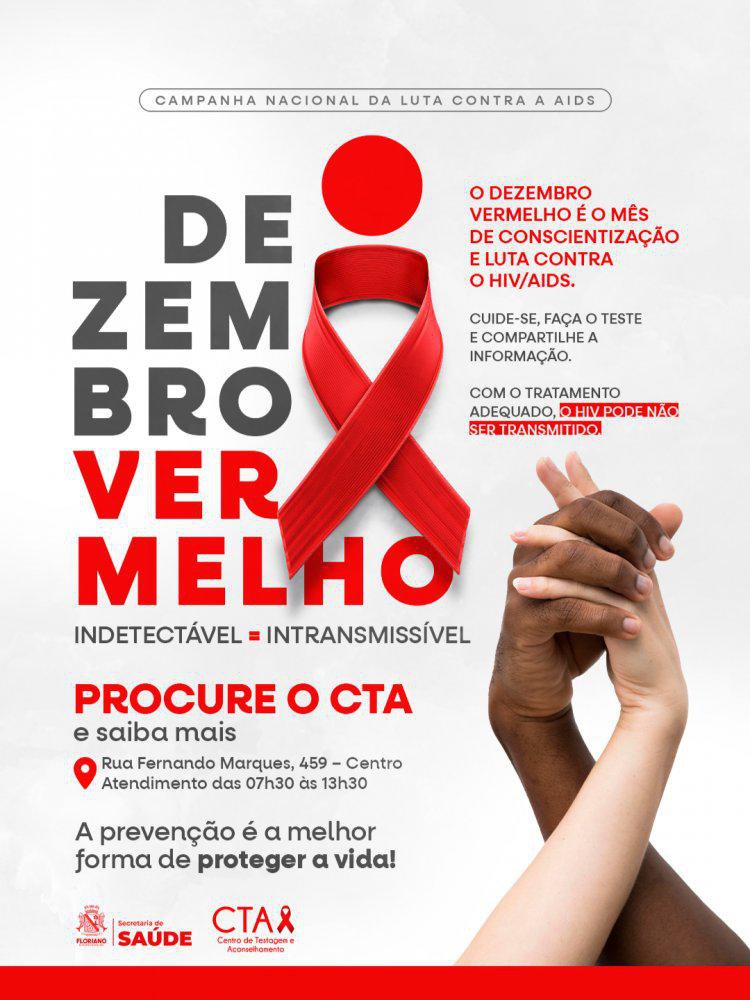 Saúde de Floriano promove campanha de conscientização e prevenção ao HIV/AIDS