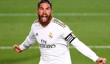 Sergio Ramos comemora gol em jogo do Real Madrid pelo Campeonato Espanhol (Foto: Sergio Perez/Reuters) Sergio Ramos comemora gol em jogo do Real Madrid pelo Campeonato Espanhol (Foto: Sergio Perez/Reuters)