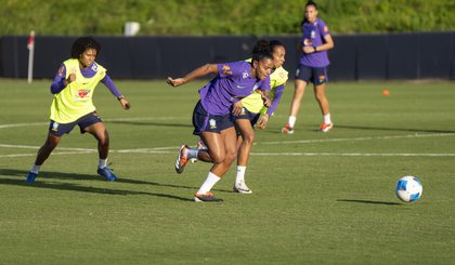 reino da Seleção Feminina em San Diego (Foto: Leandro Lopes/CBF)
