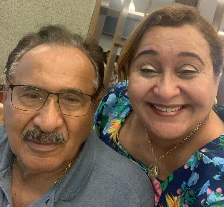 Ex-prefeito de Floriano, Manoel Simplício e sua filha Marisol Simplício