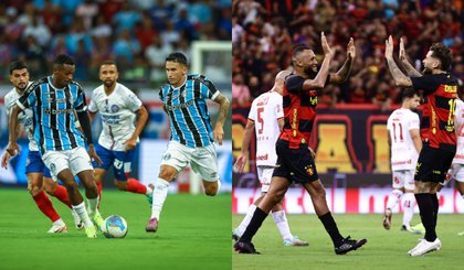 Grêmio, Atlético-MG, Criciúma e Sport são as equipes campeãs que entram em campo (Foto: Lucas Uebel/Grêmio FBPA/Paulo Paiva/Sport Recife)