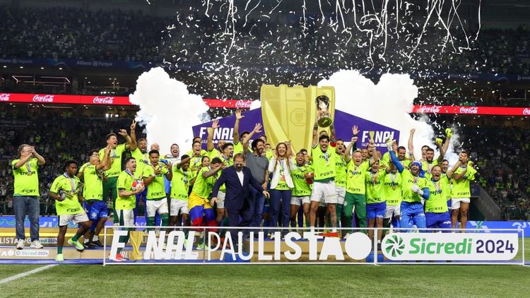 Palmeiras conquistou o Paulistão 2024 sobre o Santos