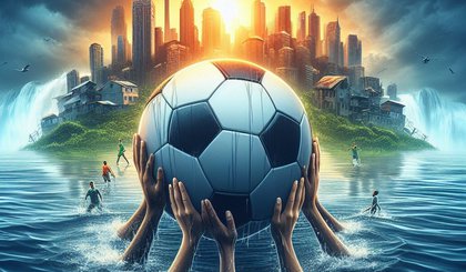 Futebol e solidariedade (Foto: Gerado com IA) Futebol e solidariedade (Foto: Gerado com IA)