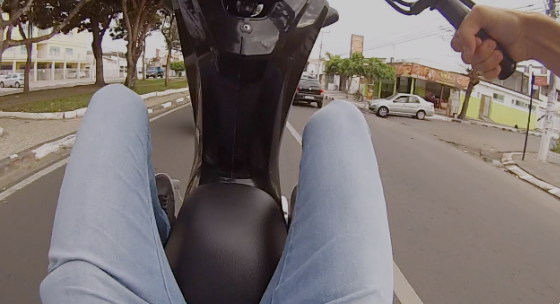Motocicilista dando Grau