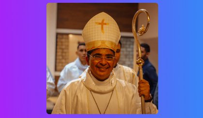 Dom Júlio César Souza de Jesus como bispo da diocese de Floriano (Foto: Instagram)