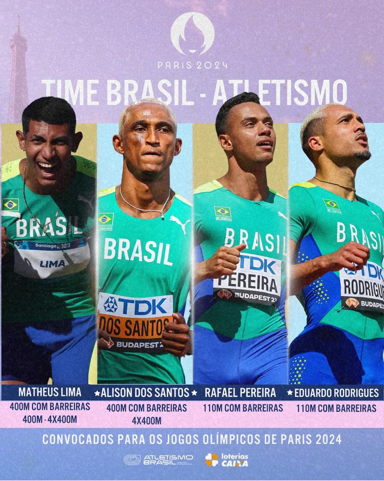 Confederação de Atletismo confirma 43 atletas do Brasil em Paris 2024