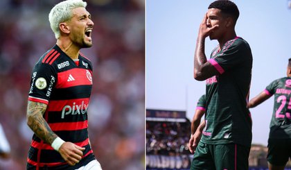 Flamengo e Fluminense conquistaram a terceira vitória seguida no Brasileirão Betano (Foto: Marcelo Cortes/CRF e Marcelo Gonçalves/Fluminense FC)