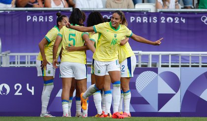Gabi Nunes marcou o gol da vitória na estreia dos Jogos Olímpicos de Paris 2024 (Foto: Rafael Ribeiro/CBF)