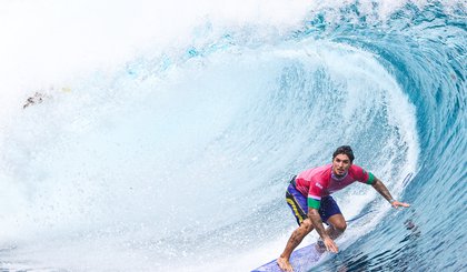 Gabriel Medina chega às quartas nos Jogos Olímpicos (Foto: William Lucas/COB)