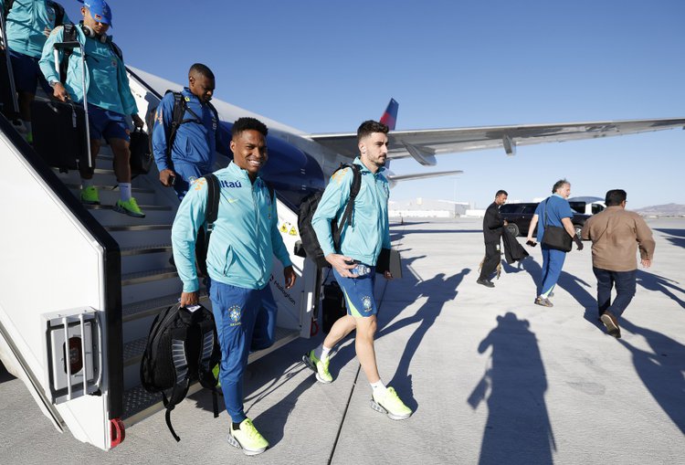 Seleção desembarca em Las Vegas