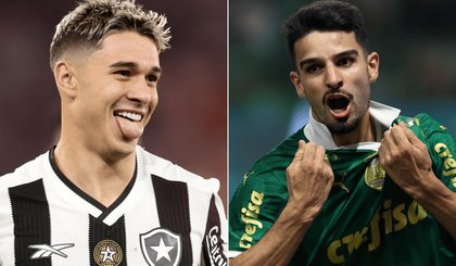 Botafogo e Palmeiras venceram Flamengo e São Paulo, respectivamente (Foto: VÍTOR SILVA/BOTAFOGO E CESAR GRECO/PALMEIRAS)