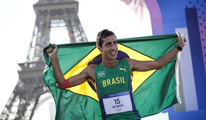 Caio Bonfim, medalhista de prata (Foto: Alexandre Loureiro/COB)
