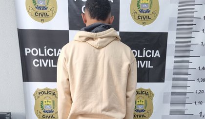 G.D.B.S.G. preso ontem pela Polícia Civil,  por meio da Delegacia Seccional de Canto do Buriti (Foto: Divulgação/PC-PI)