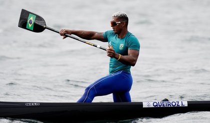 Isaquias Queiroz é medalha de prata no C1 1000m em Paris 2024 (Foto: Alexandre Loureiro/COB)