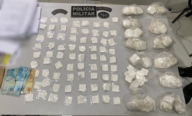 Material apreendido durante a ação