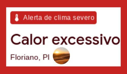Altas Temperaturas (Foto: Instagram)