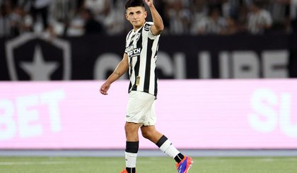 Comemoração de Thiago Almada, do Botafogo (Foto: Vítor Silva/Botafogo) Comemoração de Thiago Almada, do Botafogo (Foto: Vítor Silva/Botafogo)