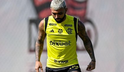 Gabigol em treino no Ninho do Urubu (Foto: Marcelo Cortes /CRF) Gabigol em treino no Ninho do Urubu (Foto: Marcelo Cortes /CRF)