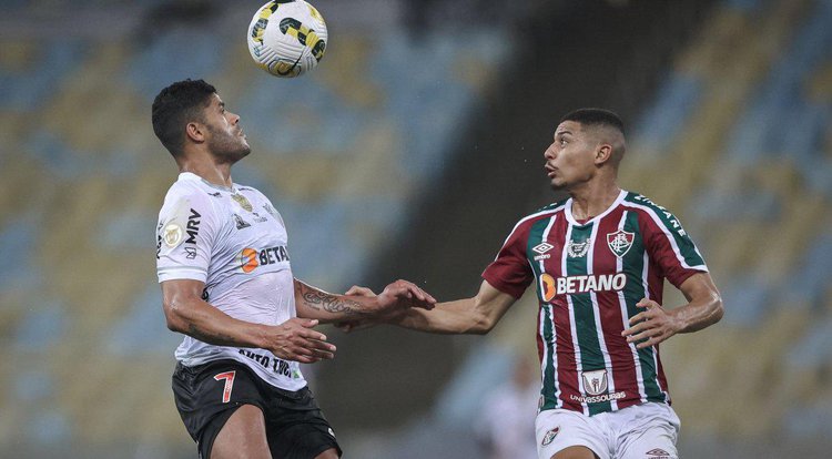 Jogadores do Atlético-MG e do Fluminense• Pedro Souza/Atlético